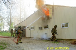 Attacking Fire Venting from 2nd Story Home End