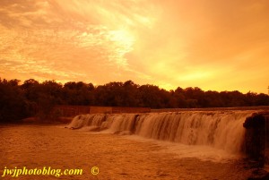 Grand Falls At Sunset