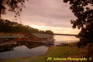 Fireboat Moored at Sunset