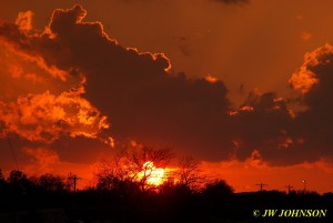 Sunset Clouds Rimlit Filtered