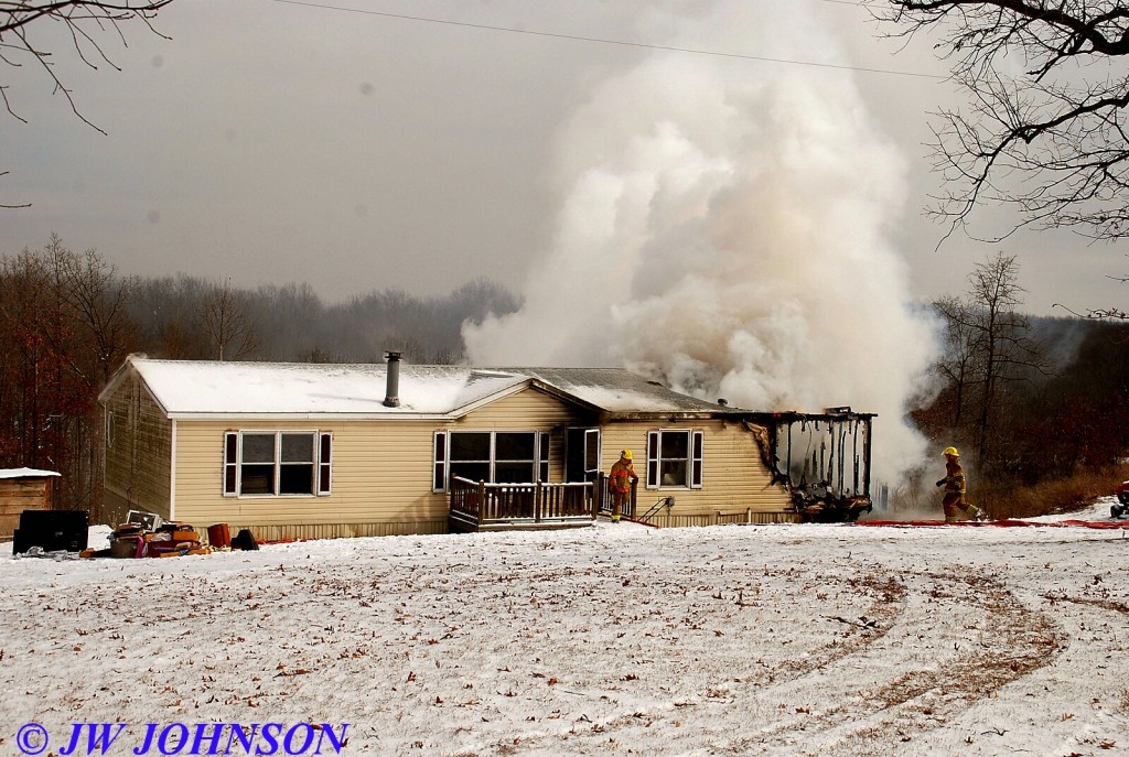 Heavy Smoke Rolling From Trailer