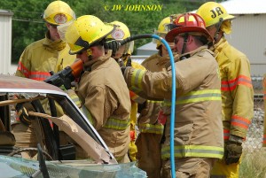 Cutting Car Roof As Damon Assists