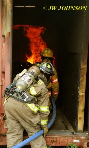 Drewby`s Crew Entering Burn Trailer