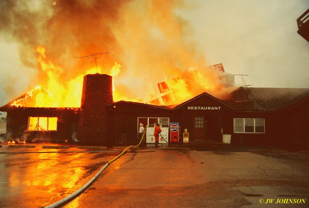 04A Firemen Forced to Retreat Outside