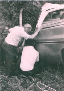 Dad and Bob Pounds at Melvin`s Truck MVA