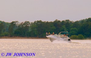 81A Speedboat With Flags