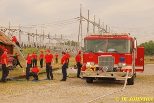 Live Burn Training Setting Up 2