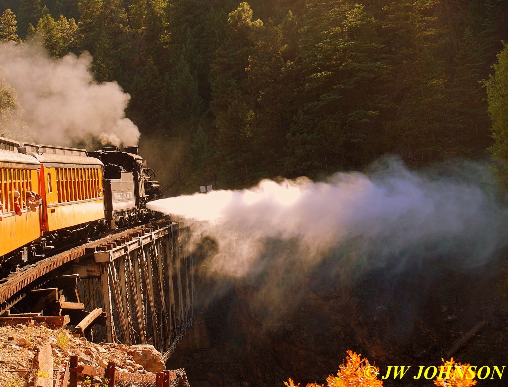 DSNRG 480 SB Blowing Off Steam on Bridge 1