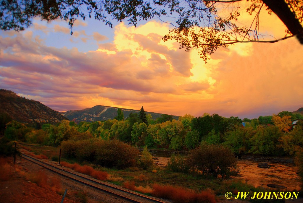 Sunset Animas River Valley Durango