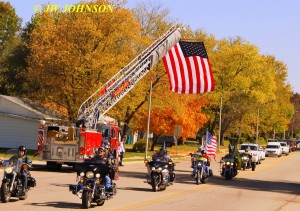 22 Funeral Escort Leaving Sullivan