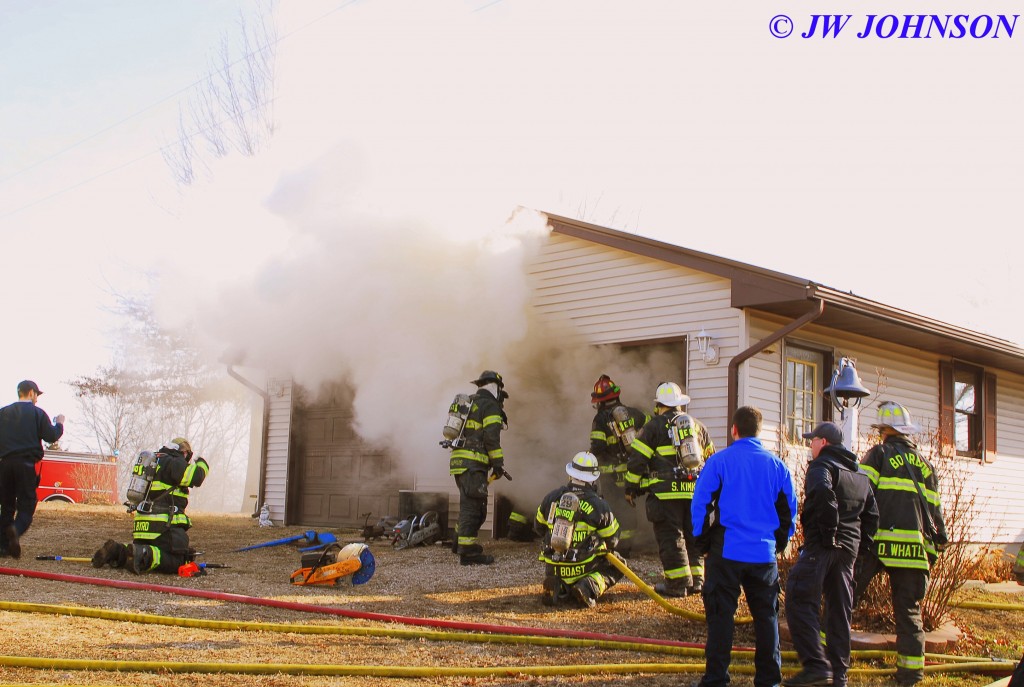 24 BFD Crews Enter Garage