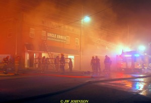 26 Ladders Positioned Front Windows