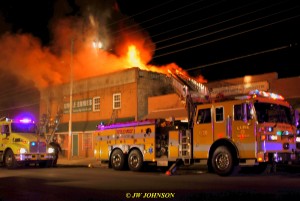 45 Flames Break Thru Roof