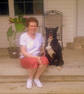 Mom and Onyx Smiling