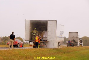 53 Attacking Fire Inside Trailer