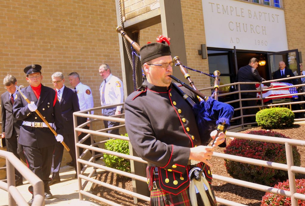 46 Jason Pipes Casket Out of Church